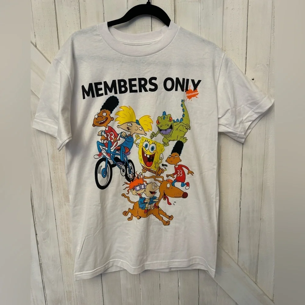 Members Only - Nickelodeon tshirt - All different characters. Sz. Med - Unisex - Picture 1 of 4